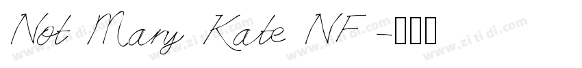 Not Mary Kate NF字体转换